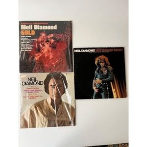 Neil Diamond Gold / Hot August Night / Brother Love's Traveling Salvation LP VG